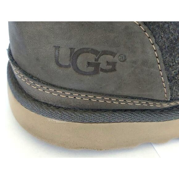 MEN'S UGG NEUMEL UNLINED LEATHER BOOTS SHOES GREY SIZE US 11 - Picture 5 of 6